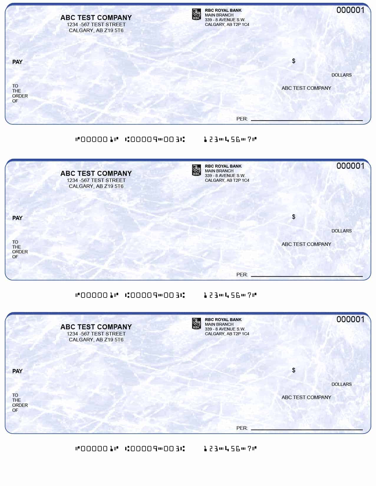 Premium printer cheques product cheque print
