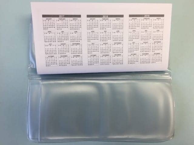 Clear Vinyl Cheque Wallet Clear Vinyl Cheque Wallet
